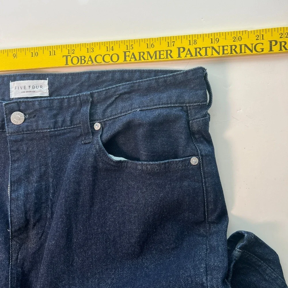 Five Four LA Mens Jeans 36x34 Leonel Relaxed Dark Wash Blue Straight‎ W36 L34